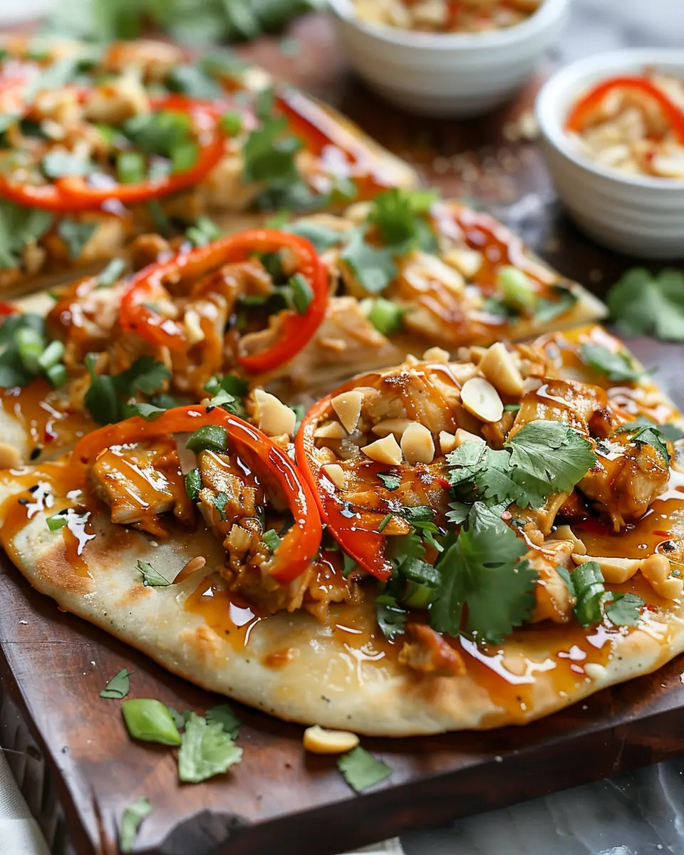 Thai Chicken Flatbread: Easy Recipe for Flavorful Homemade Delight