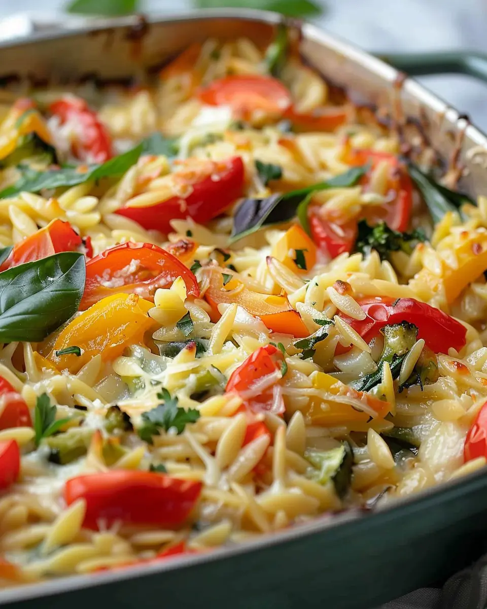 Vegetable and Ricotta Baked Orzo: A Cozy Comfort Dish for All