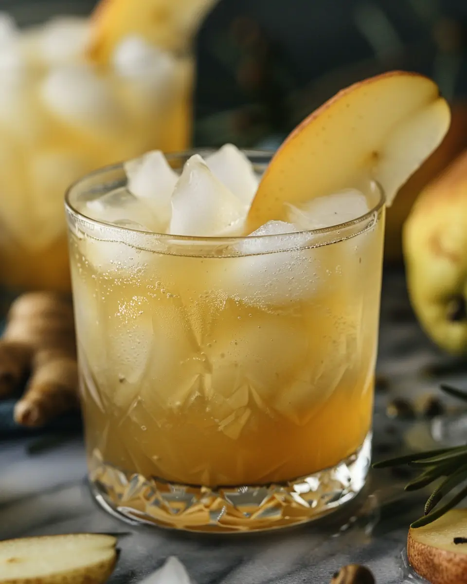 Pear Ginger Fizz: Refreshingly Easy Mocktail for Every Occasion