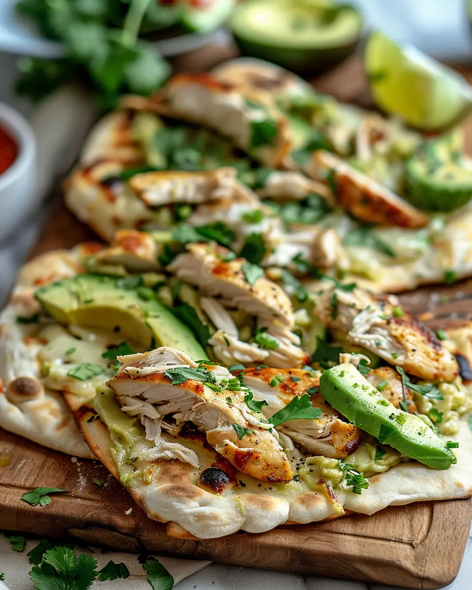 Chicken and Avocado Flatbread: Easy Recipe for a Fresh Twist