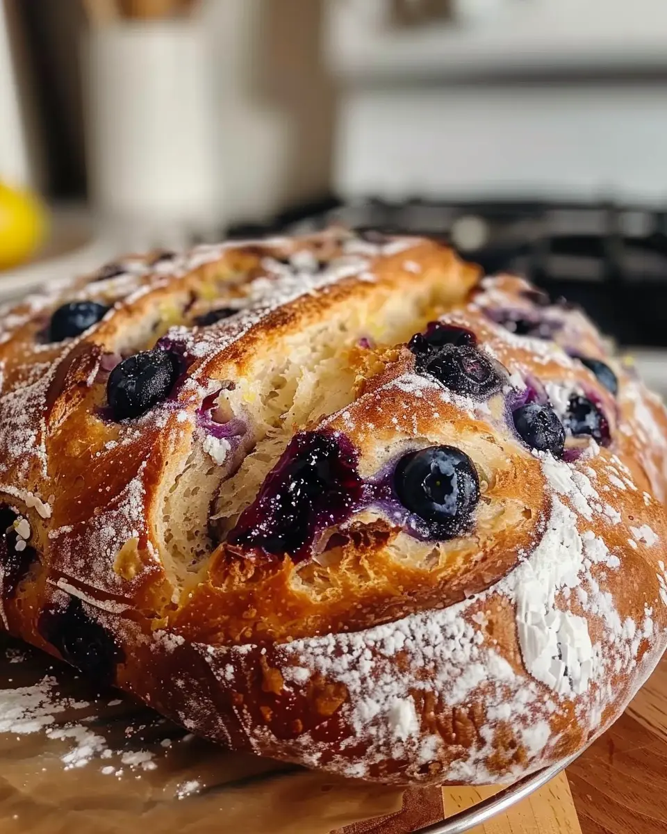 Blueberry Lemon Cream Cheese Sourdough Bread: The Best Homemade Treat