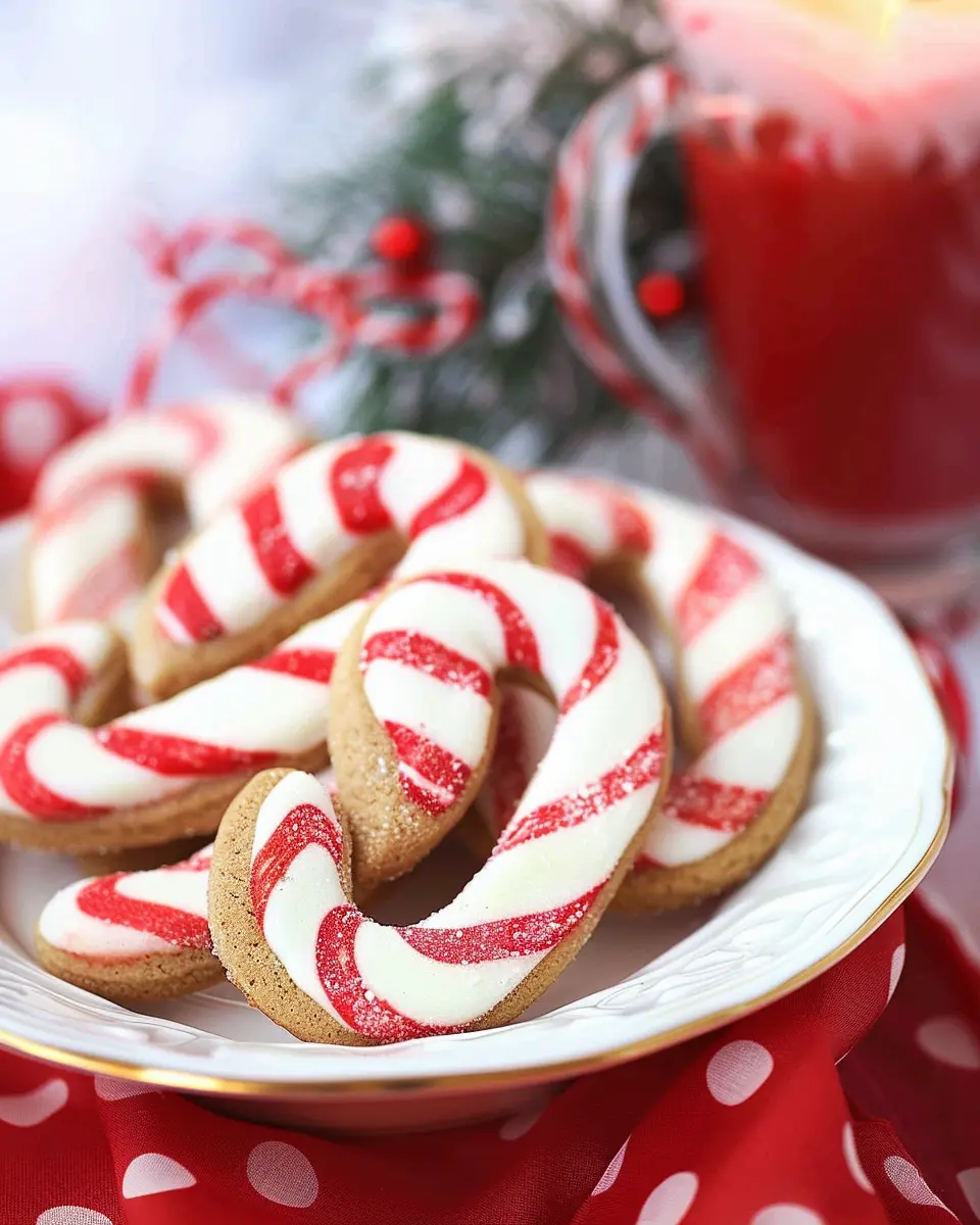 Soft Gingerbread Cookies: Indulgent Candy Cane Delights for All