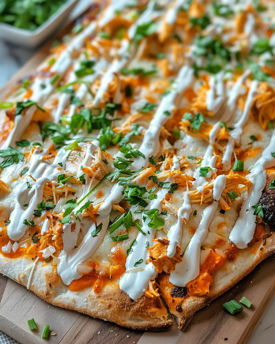 Buffalo Chicken Flatbread: Easy Recipe for a Flavorful Meal
