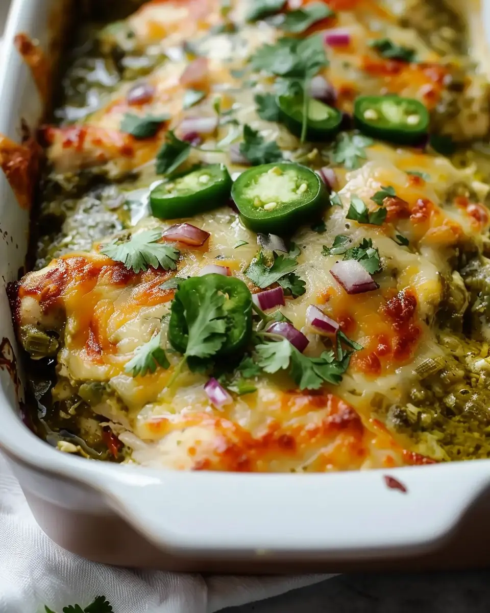 Delicious Salsa Verde Chicken Casserole: A Juicy Family Favorite