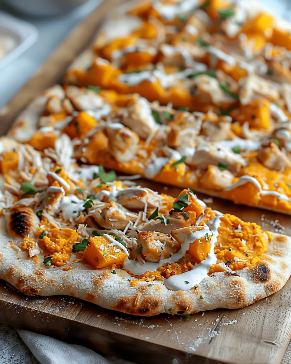 Chicken and Sweet Potato Flatbread: Easy Comfort Food Delight