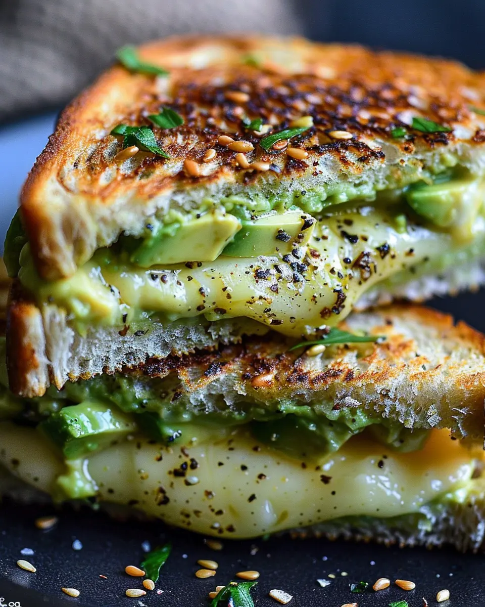 Creamy Avocado Grilled Cheese with Turkey Bacon: A Comfort Classic