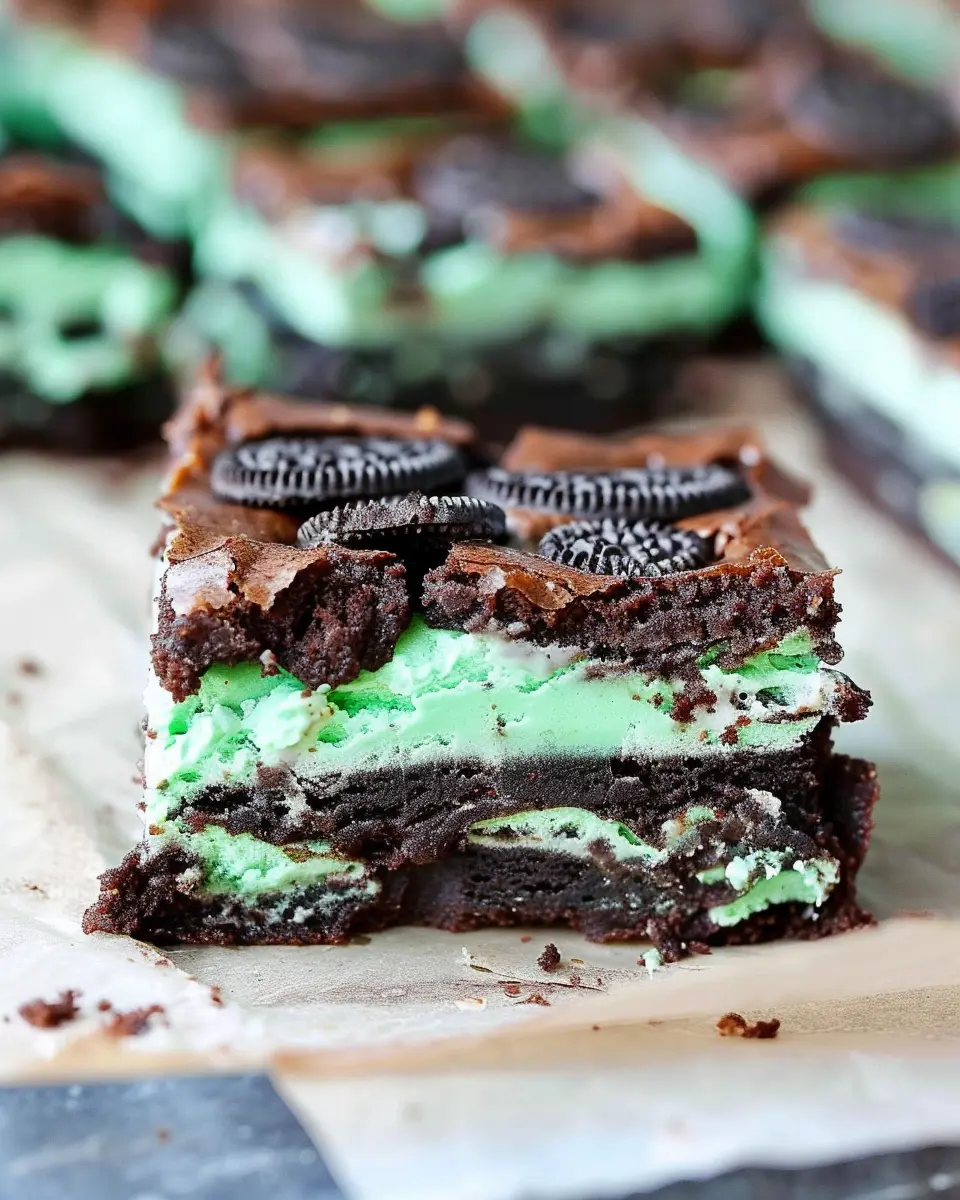 Triple Layer Fudgy Mint Oreo Brownies: The Best Indulgent Treat