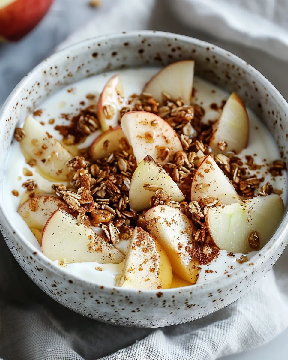 Breakfast Bowl Recipes: Indulgent Apple Cinnamon Yogurt Bowl