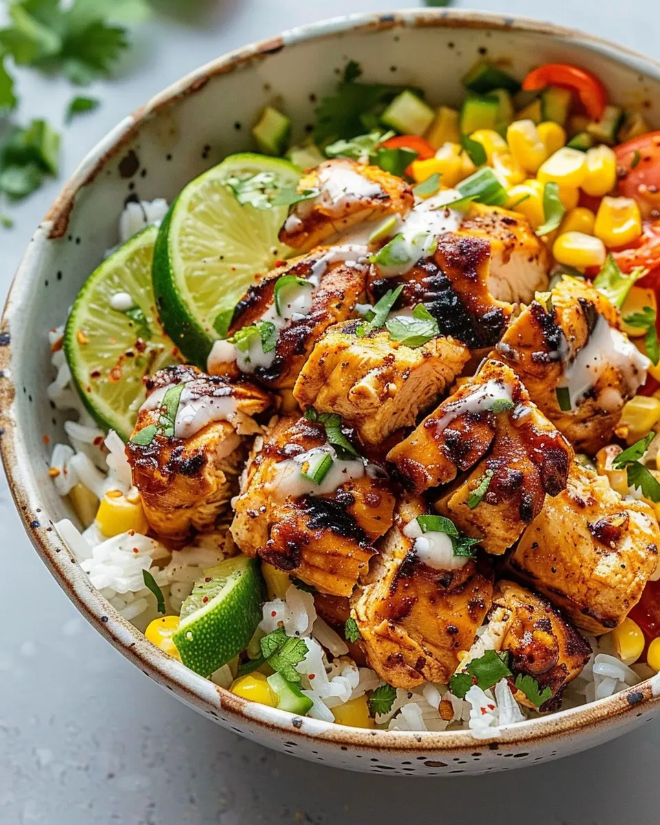 Easy Street Corn Chicken Rice Bowl with Tender Turkey Bacon Bliss