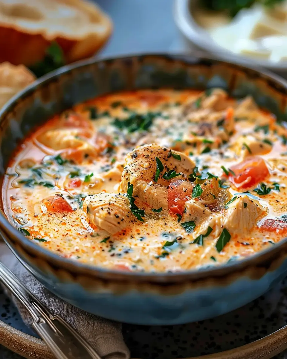 Crock Pot Creamy Chicken Parmesan Soup: The Best Cozy Comfort Meal