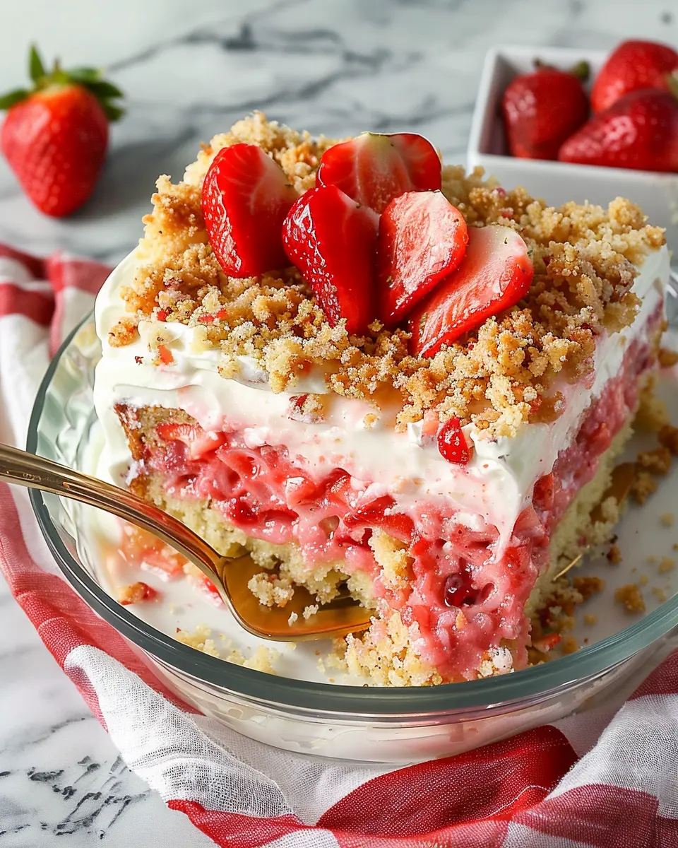 Strawberry Crunch Poke Cake: A Deliciously Easy Treat for All