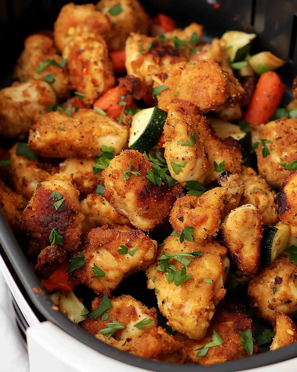 Air Fryer Chicken Bites with Veggies: Easy and Delicious Recipe