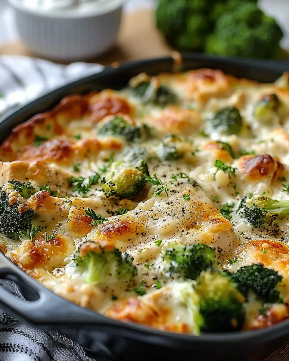 Keto Chicken Alfredo Broccoli Bake: Easy and Indulgent Comfort Food