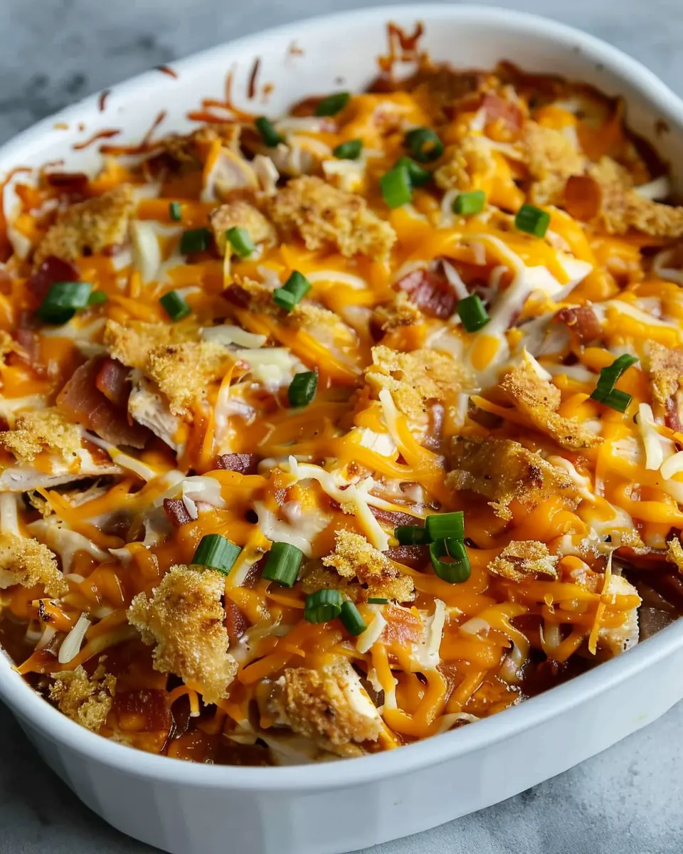 Keto BBQ Chicken Casserole with Turkey Bacon for Easy Family Dinners