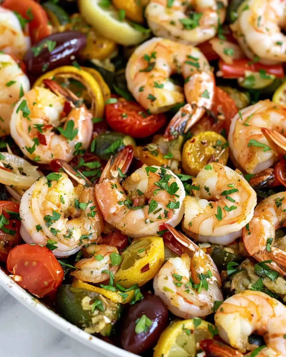 Mediterranean Sheet Pan Shrimp: Easy and Flavorful Dinner Delight
